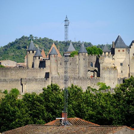 Ferienwohnung Mon Toit Carcassonnais •Hypercentre •Terrasse •Vue Carcassonne Exterior foto