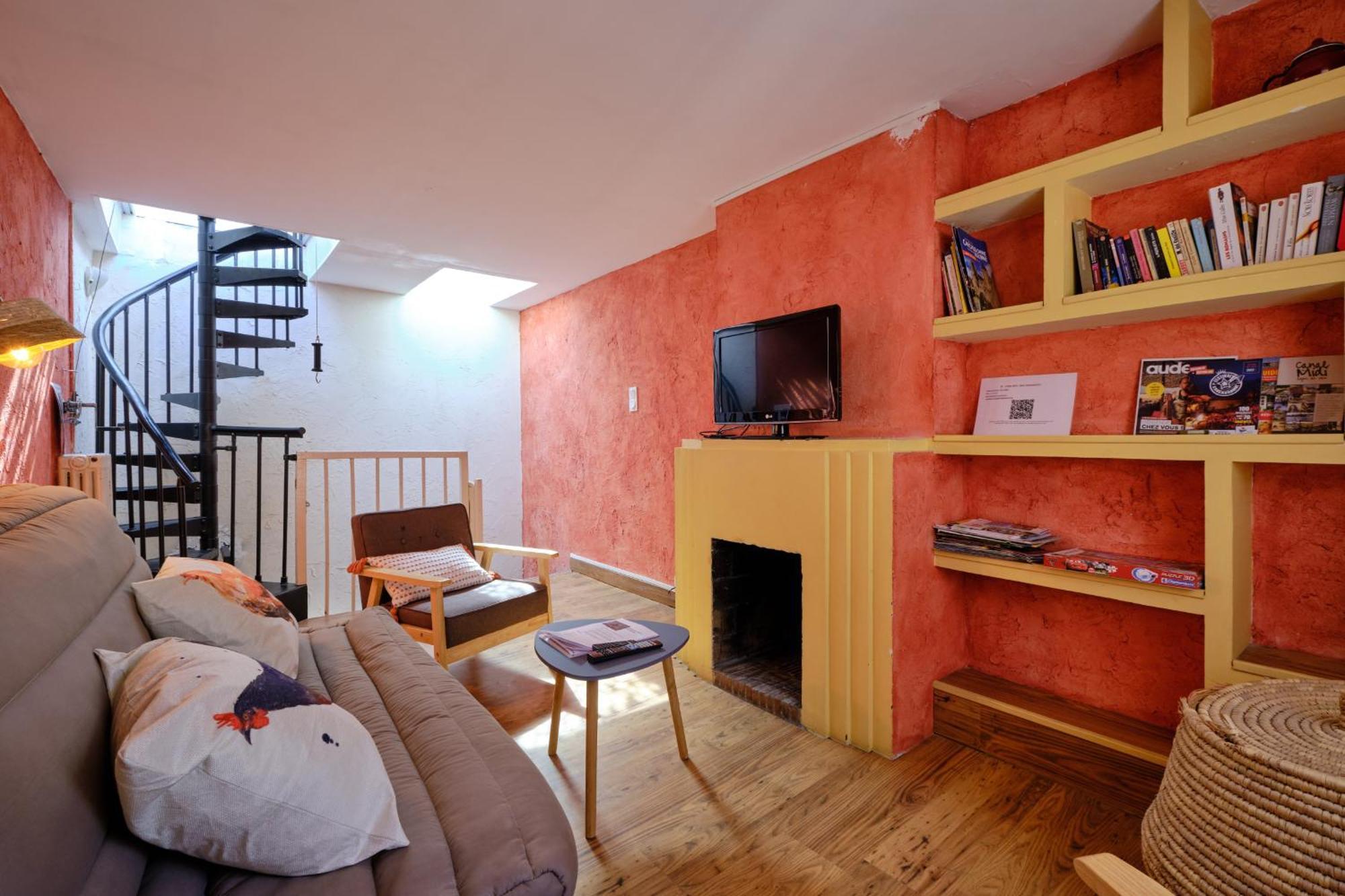 Ferienwohnung Mon Toit Carcassonnais •Hypercentre •Terrasse •Vue Carcassonne Exterior foto